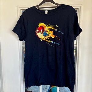 Captain Marvel graphic T-shirt (navy blue)